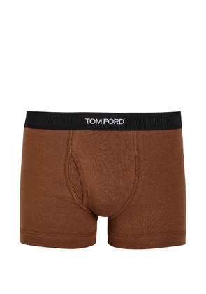 TOM FORD logo-brand boxer - Brown