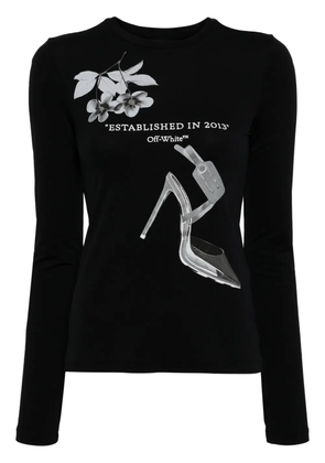 Off-White X-Ray-print longs-sleeve T-shirt - Black