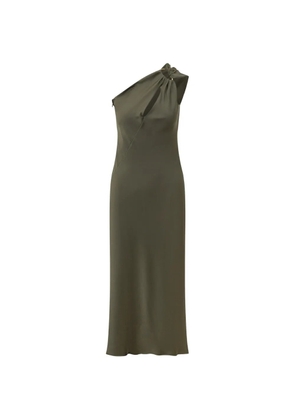 Max Mara one-shoulder knotted midi dress - Green