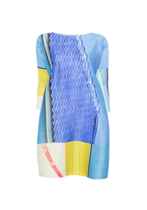 Pleats Please Issey Miyake pleats printed dress - Blue