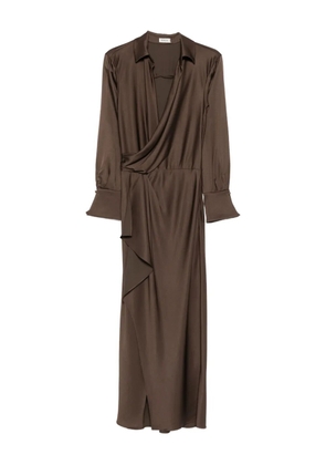 Simkhai wrap-front maxi dress - Brown