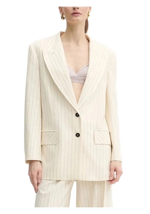 SIMONA CORSELLINI stripe-pattern blazer - Neutrals