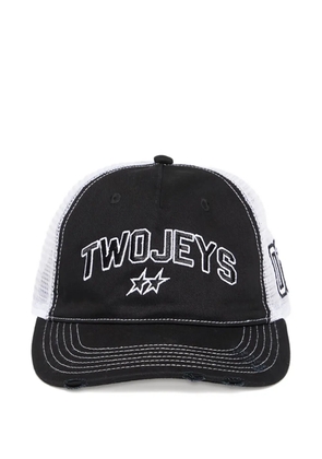 TWOJEYS distressed-mesh trucker cap - Black