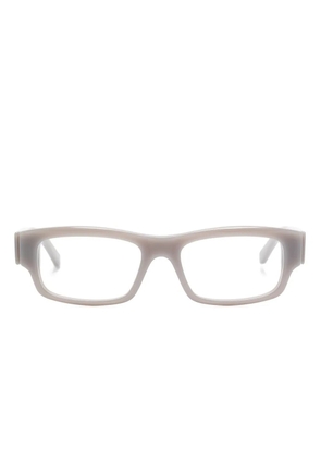 Balenciaga Eyewear logo-print rectangle-frame glasses - Grey