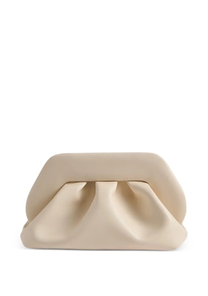Themoirè medium Bios gathered clutch bag - Neutrals