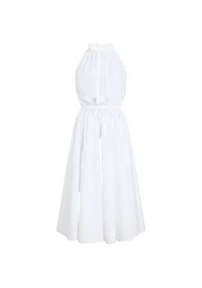 Patou halterneck maxi dress - White