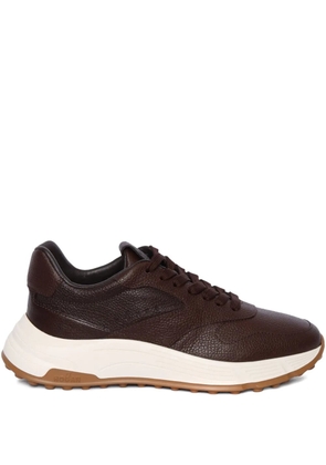 Hogan leather trainers - Brown