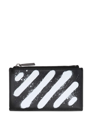 Off-White logo-detail wallet - Black