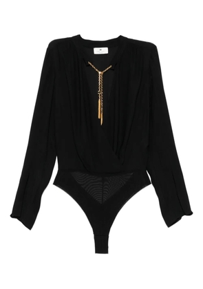 Elisabetta Franchi embellished blouse bodysuit - Black