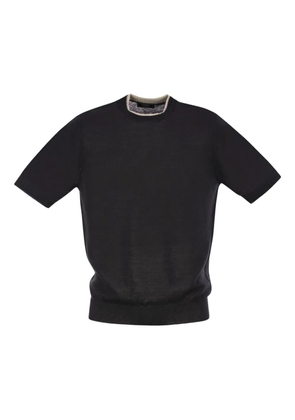 Peserico ribbed T-shirt - Black