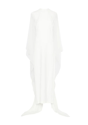 Alberta Ferretti semi-sheer maxi dress - White