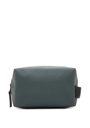 Rains zip-detail wash bag - Blue