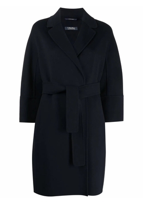 'S Max Mara notched-lapels single-breasted coat - Blue