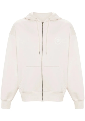 Daily Paper Circle cotton zip-up hoodie - Neutrals