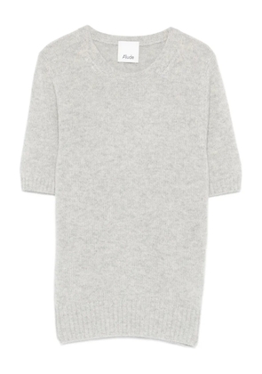 Allude short-sleeve sweater - Grey