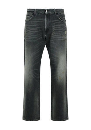 AMISH James distressed regular jeans - Black