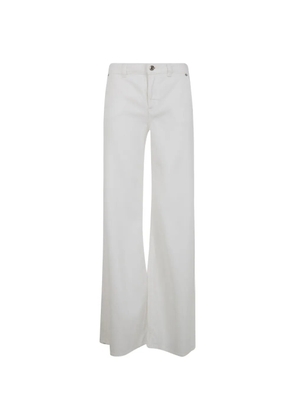 Blumarine belt-loop buttoned jeans - White