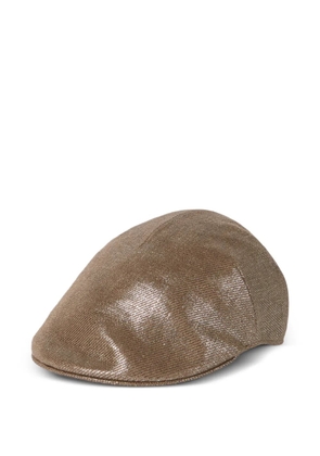Brunello Cucinelli shimmering beret - Brown
