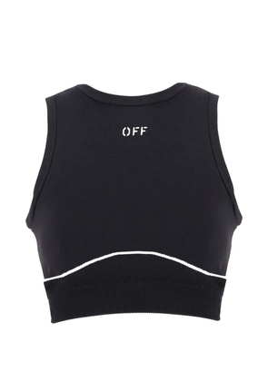 Off-White Off Stamp Seamless logo sports bra - Black