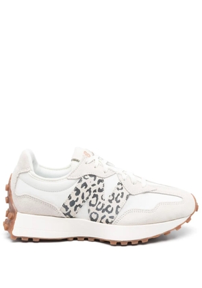 New Balance 327 leopard-print lace-up sneakers - Neutrals