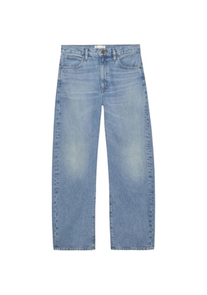 FRAME Vertical Crop high-waist straight jeans - Blue