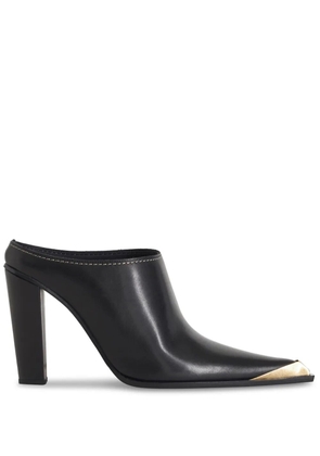 ETRO metallic toe-cap leather mules - Black