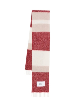 Maison Kitsuné striped scarf - Neutrals