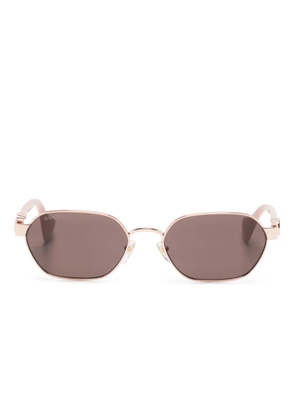 Gucci Eyewear oval-frame sunglasses - Gold