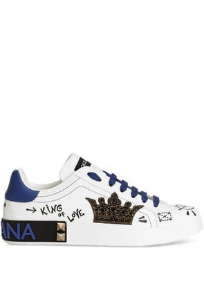 Dolce & Gabbana Portofino lace-up sneakers - White