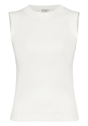 Brunello Cucinelli slim-fit tank top - White