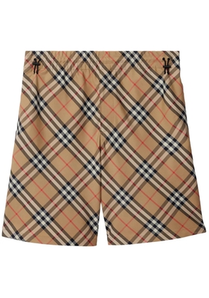 Burberry Vintage Check-print drawstring shorts - Brown
