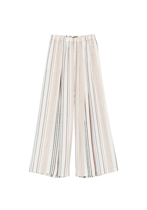 Eleh striped-pattern trousers - Neutrals