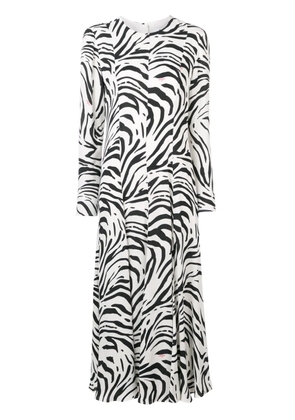 MSGM zebra print long dress - Black