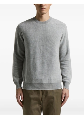 Peserico crew-neck ribbed sweater - Grey