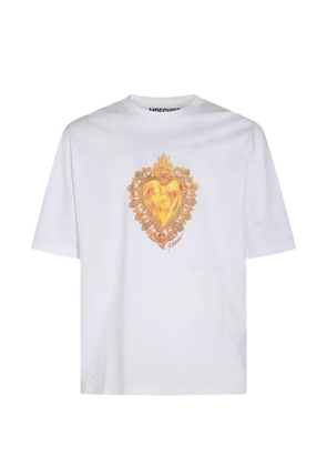 Moschino heart-print T-shirt - White