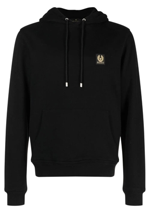 Belstaff logo-patch drawstring hood - Black