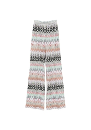 Missoni zigzag-pattern trousers - Neutrals