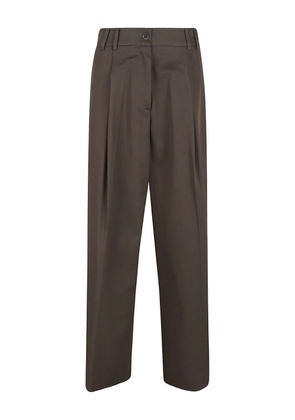 P.A.R.O.S.H. pleated trousers - Brown