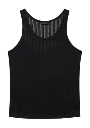 ANINE BING Eugene ribbed tank top - Black