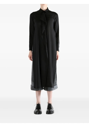 Yohji Yamamoto ruffled dress - Black