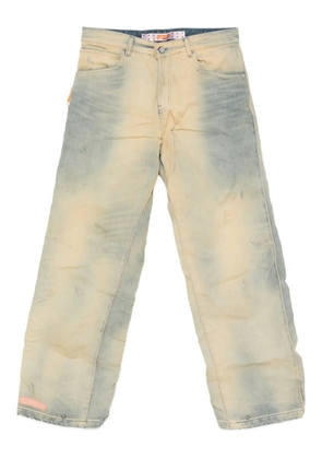 PDF panelled faded jeans - Blue