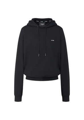 TEAM WANG design logo-detail hoodie - Black