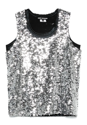 Junya Watanabe sequin-embellished top - Silver