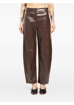 'S Max Mara faux-leather trousers - Brown