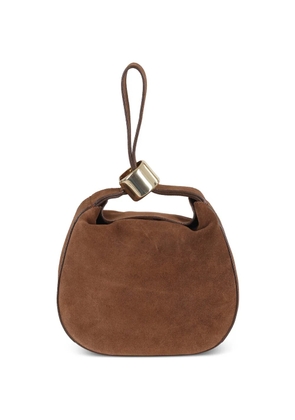 Semicouture BAILY ring handle tote bag - Brown