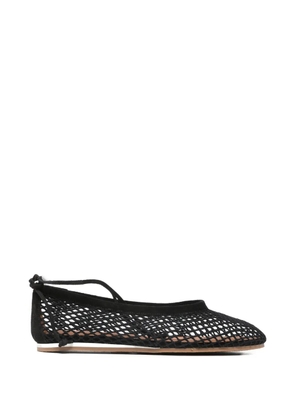 Forte Forte net-detail ballet flats - Black