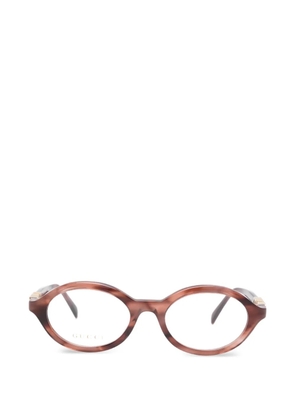 Gucci Eyewear oval-frame glasses - Brown