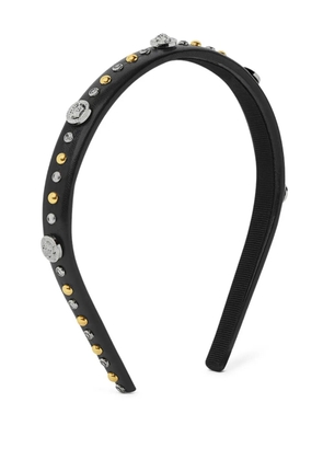 Versace Medusa Head studded headband - Black