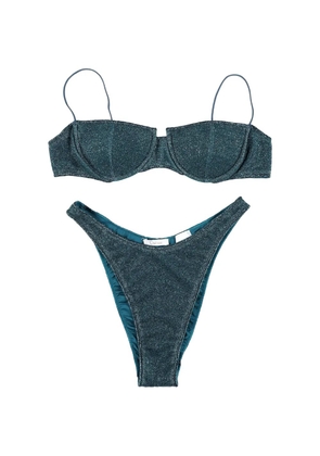 Oséree Lumière balconette bandeau bikini - Blue
