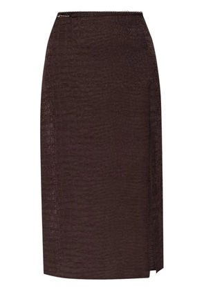 Jacquemus Notte midi skirt - Brown